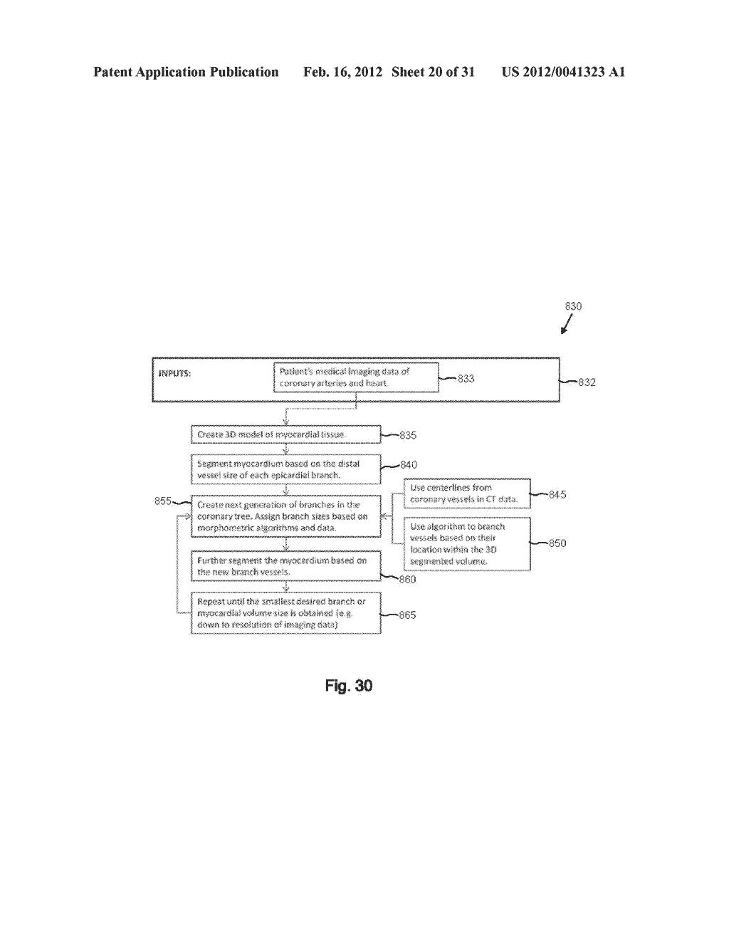 METHOD AND SYSTEM FOR PATIENT-SPECIFIC MODELING OF BLOOD FLOW - diagram, schematic, and image 21