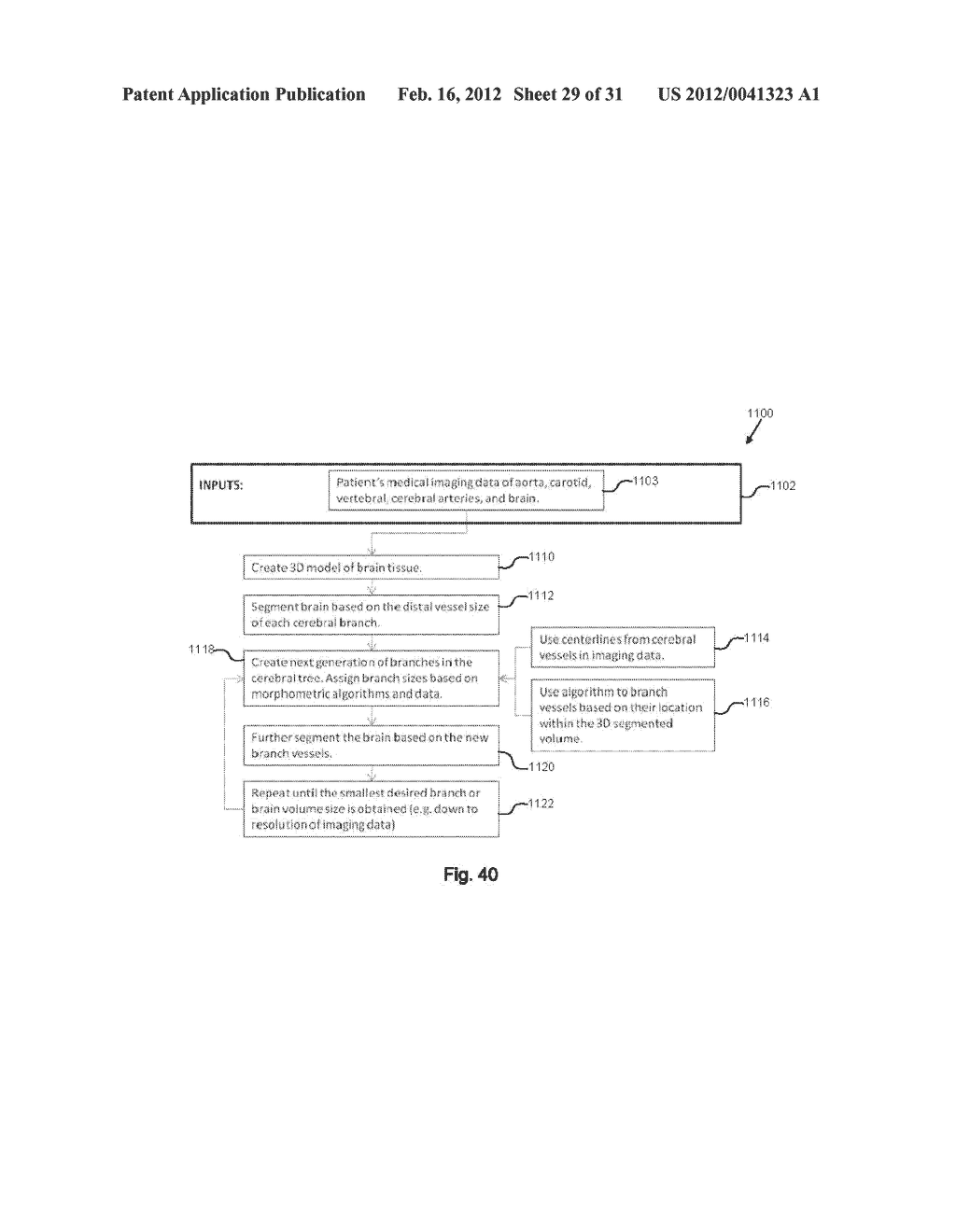 METHOD AND SYSTEM FOR PATIENT-SPECIFIC MODELING OF BLOOD FLOW - diagram, schematic, and image 30