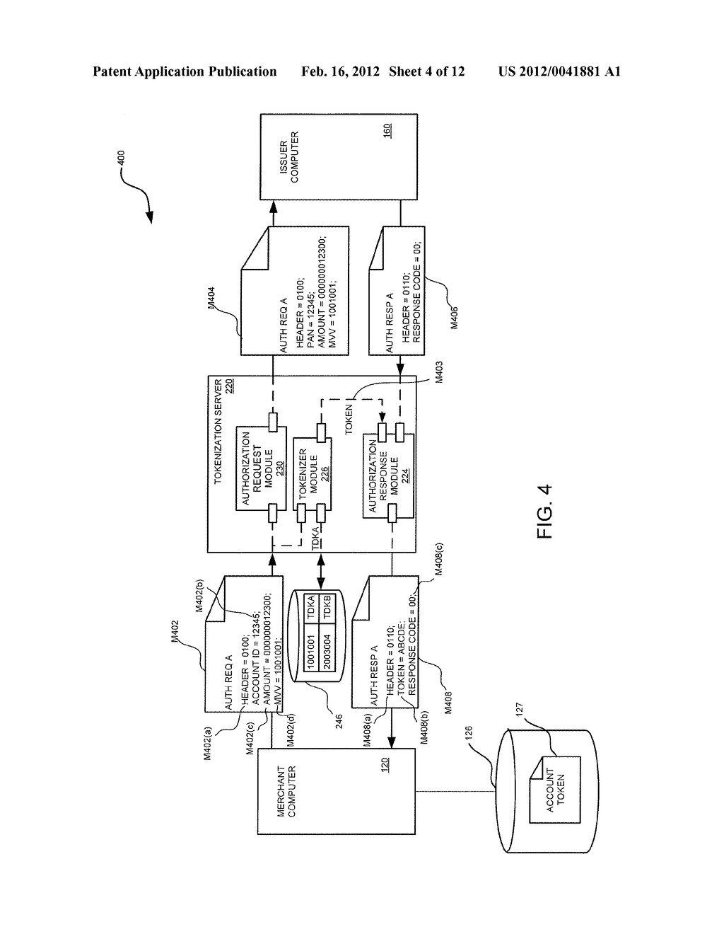 SECURING EXTERNAL SYSTEMS WITH ACCOUNT TOKEN SUBSTITUTION - diagram, schematic, and image 05