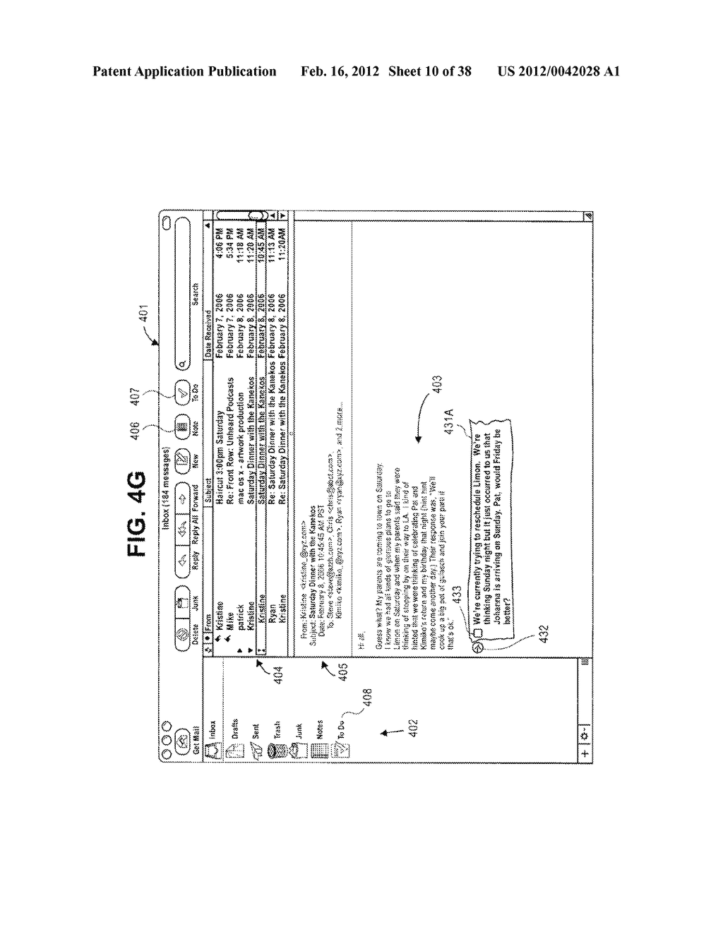 METHODS AND SYSTEMS FOR MANAGING TO DO ITEMS OR NOTES OR ELECTRONIC     MESSAGES - diagram, schematic, and image 11