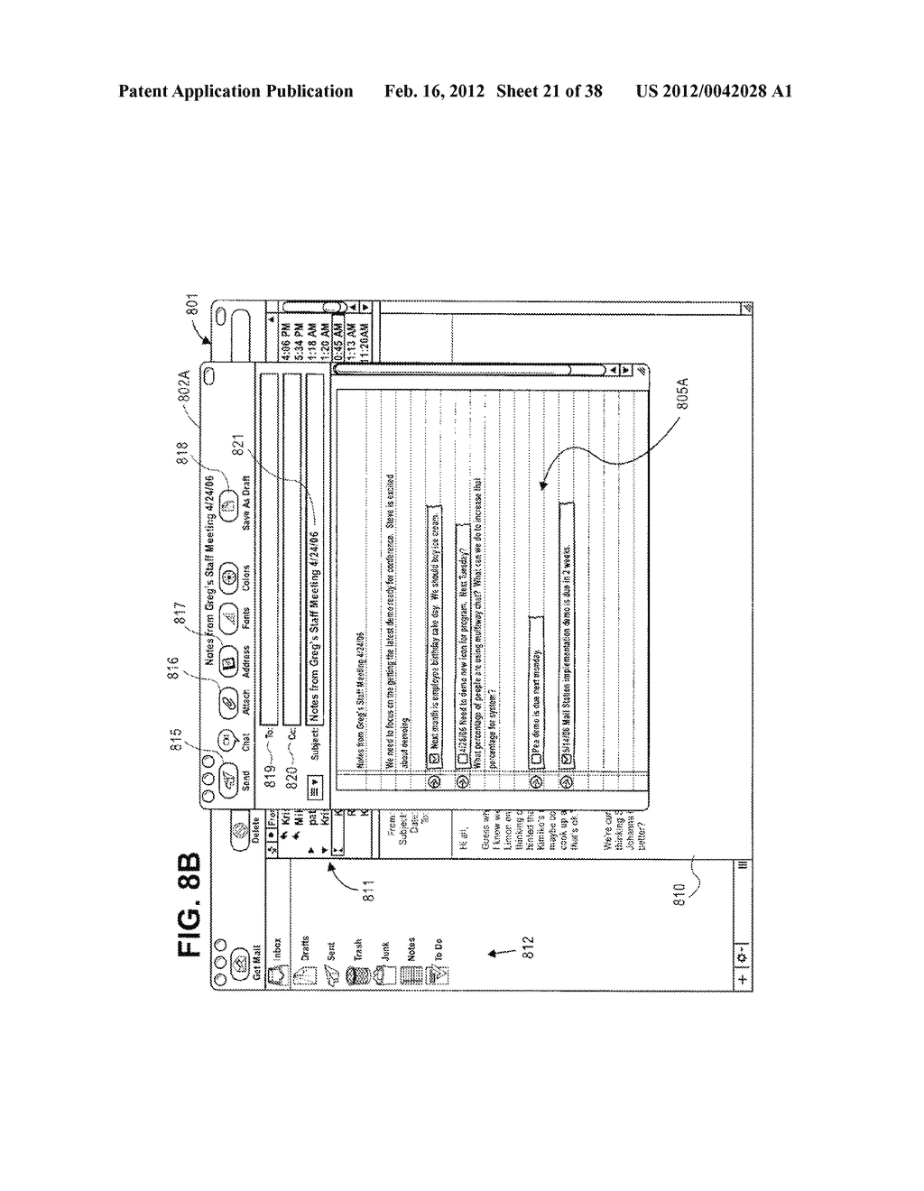 METHODS AND SYSTEMS FOR MANAGING TO DO ITEMS OR NOTES OR ELECTRONIC     MESSAGES - diagram, schematic, and image 22