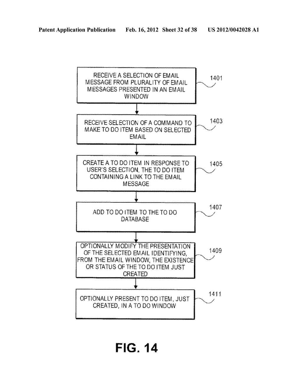 METHODS AND SYSTEMS FOR MANAGING TO DO ITEMS OR NOTES OR ELECTRONIC     MESSAGES - diagram, schematic, and image 33