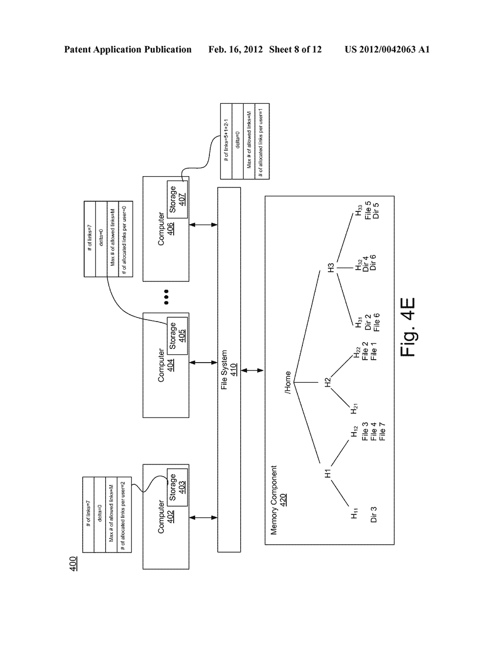  METHOD AND SYSTEM FOR LINK COUNT UPDATE AND SYNCHRONIZATION IN A     PARTITIONED DIRECTORY - diagram, schematic, and image 09