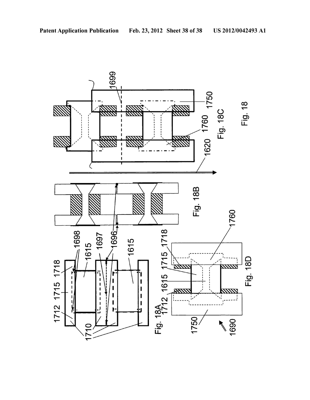 MANUFACTURING METHOD FOR THE MAKING OF ARTICLES OR PRECURSORS COMPRISING     HOOPS - diagram, schematic, and image 39