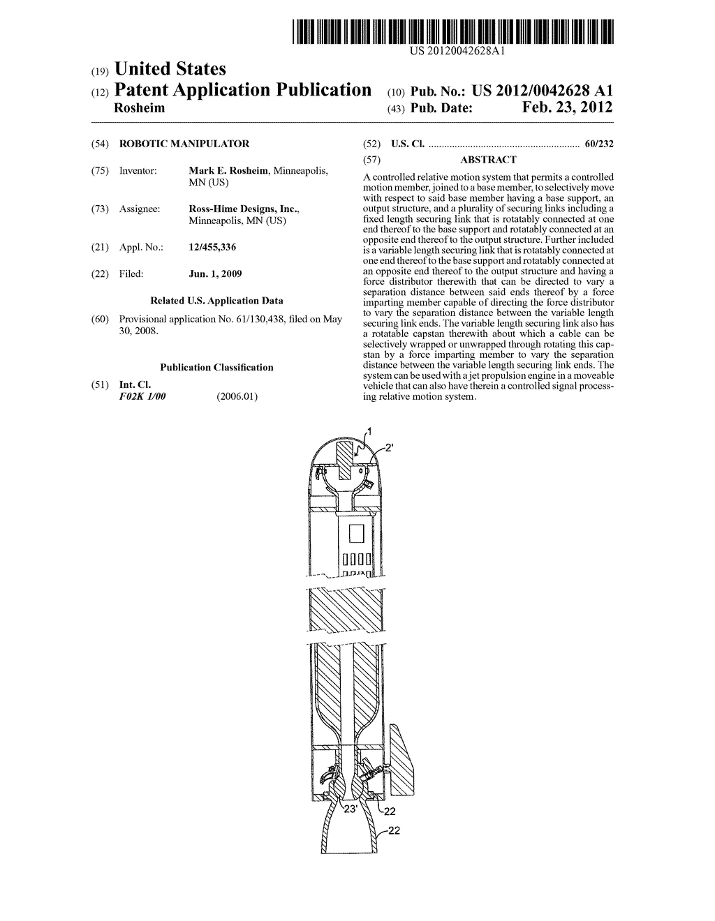 Robotic manipulator - diagram, schematic, and image 01