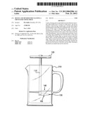 DEVICE AND METHOD FOR CLEANING A FRENCH OR COFFEE PRESS diagram and image