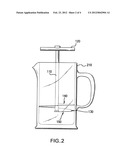 DEVICE AND METHOD FOR CLEANING A FRENCH OR COFFEE PRESS diagram and image