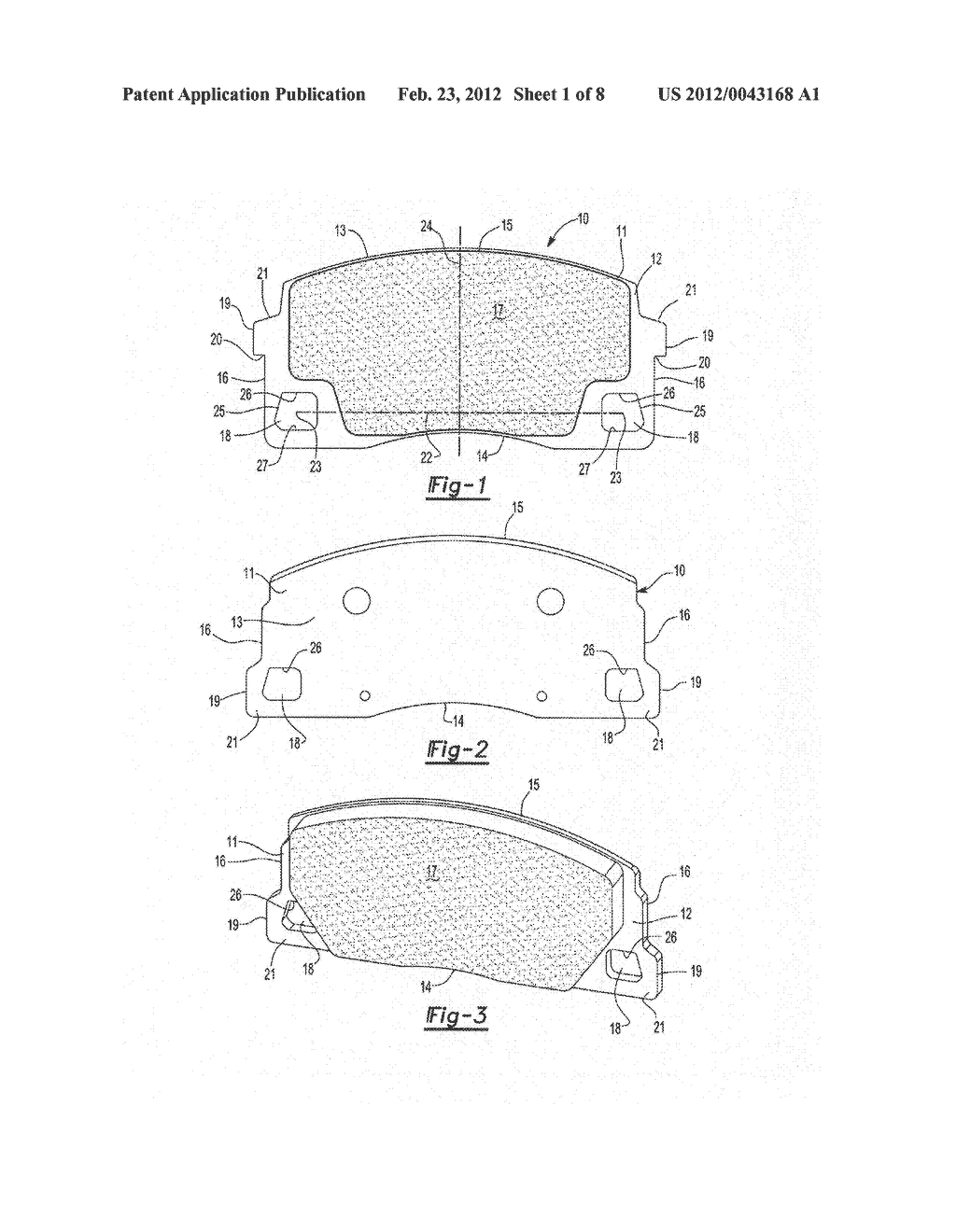 BRAKE SYSTEMS, CALIPER ASSEMBLIES AND PADS INCORPORATING DIFFERENTIAL     ABUTMENTS - diagram, schematic, and image 02