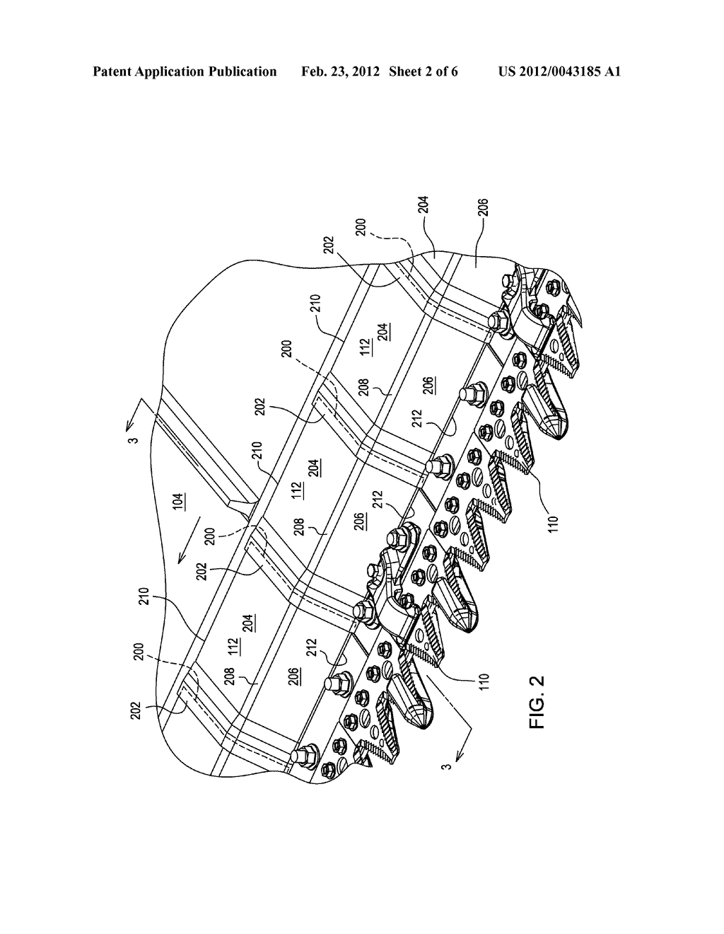 Tongue-In-Groove Belt Hold Down For A Draper Platform - diagram, schematic, and image 03