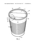 Container with Reduced, Peel-Off-Force Tear Configuration diagram and image