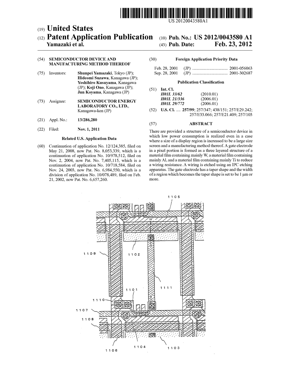 Semiconductor Device and Manufacturing Method Thereof - diagram, schematic, and image 01