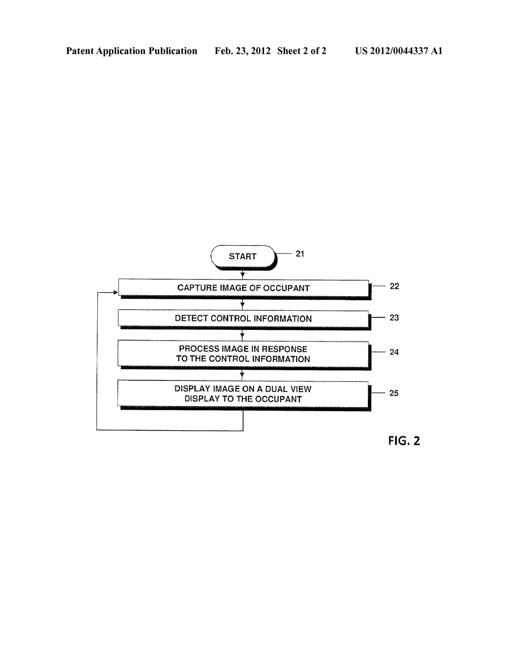 METHOD FOR PRESENTING AN IMAGE IN A VEHICLE - diagram, schematic, and image 03