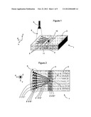 SYSTEM AND DEVICE FOR OPTICAL DETECTION OF PARTICLES WITH AN ARRAY FOR     DECOUPLING OPTICAL INFORMATION, CORRESPONDING MANUFACTURING METHOD diagram and image