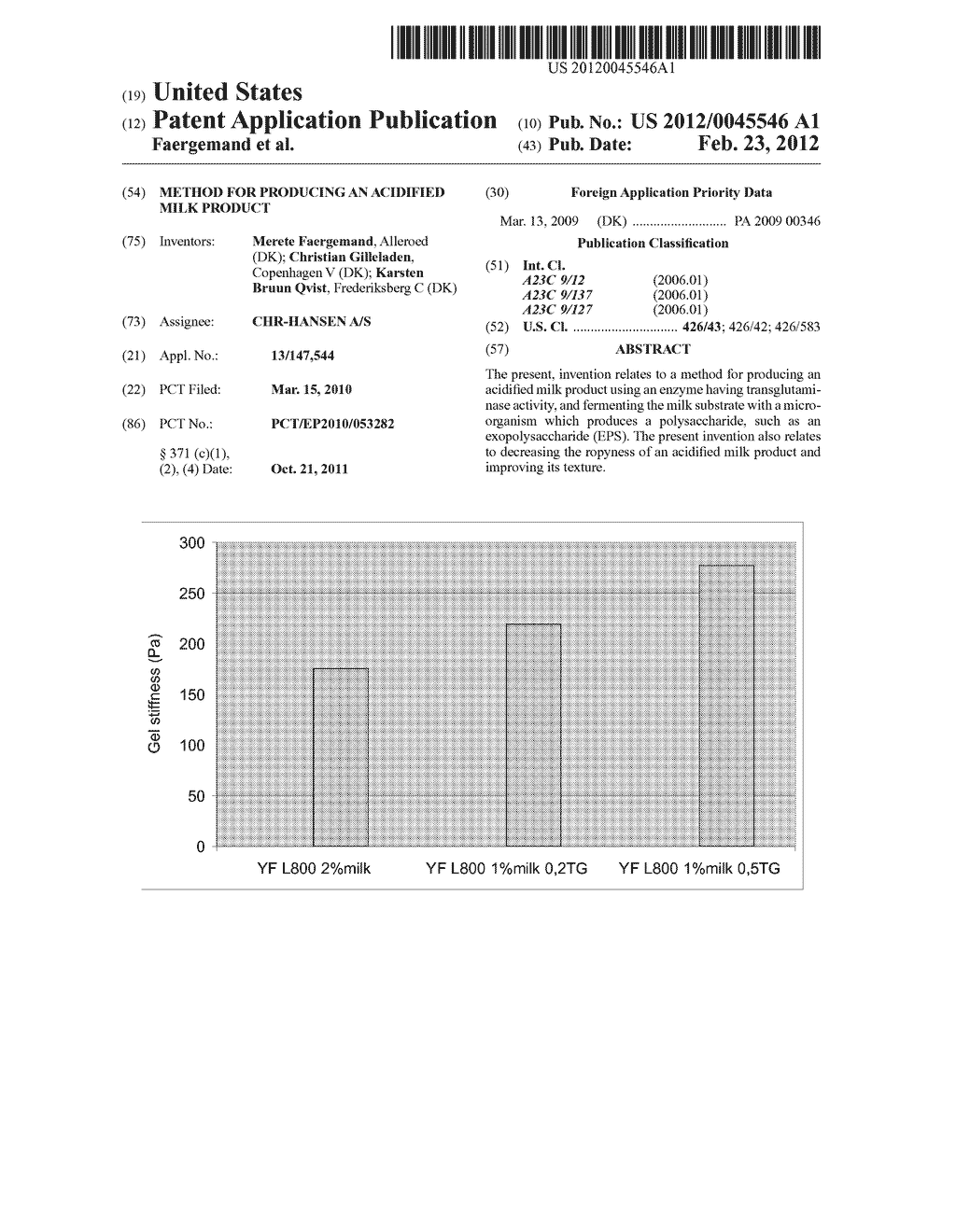 METHOD FOR PRODUCING AN ACIDIFIED MILK PRODUCT - diagram, schematic, and image 01