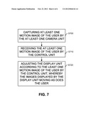 DEVICE CAPABLE OF ADJUSTING IMAGES ACCORDING TO BODY MOTION OF USER AND     PERFORMING METHOD THEREOF diagram and image