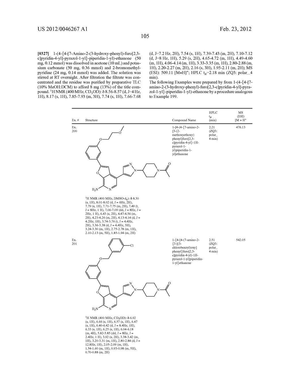 7-AMINOFUROPYRIDINE DERIVATIVES - diagram, schematic, and image 106