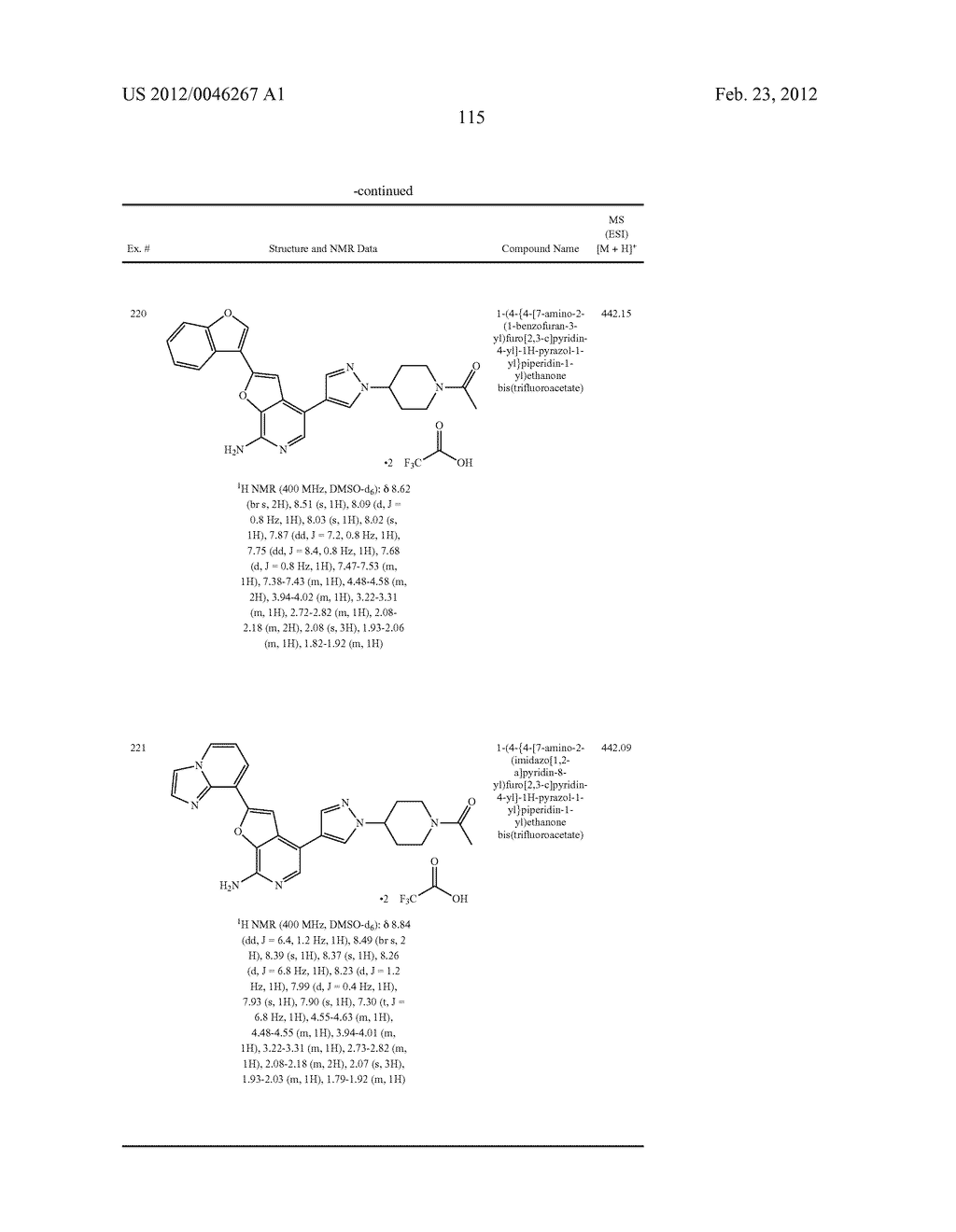 7-AMINOFUROPYRIDINE DERIVATIVES - diagram, schematic, and image 116