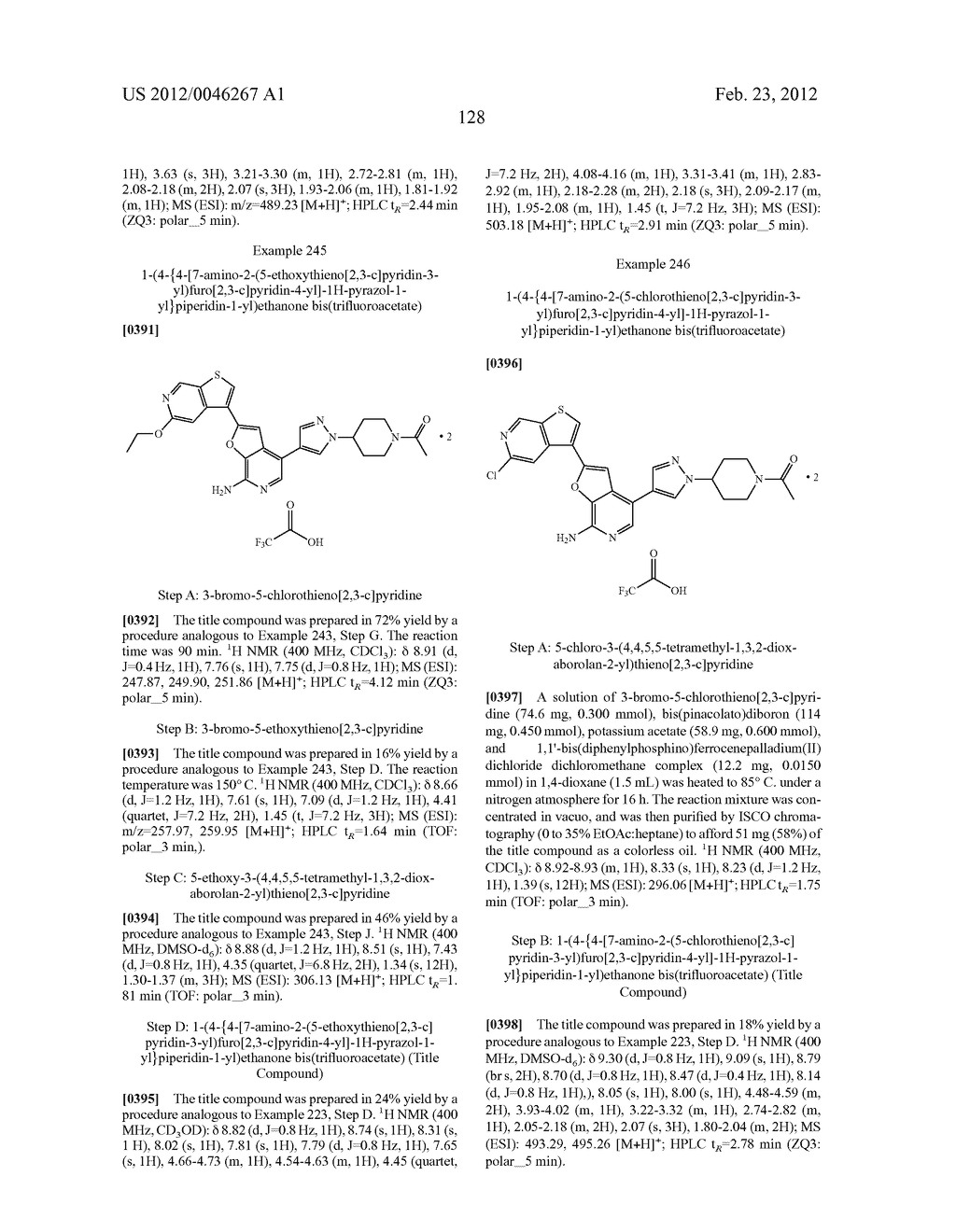 7-AMINOFUROPYRIDINE DERIVATIVES - diagram, schematic, and image 129