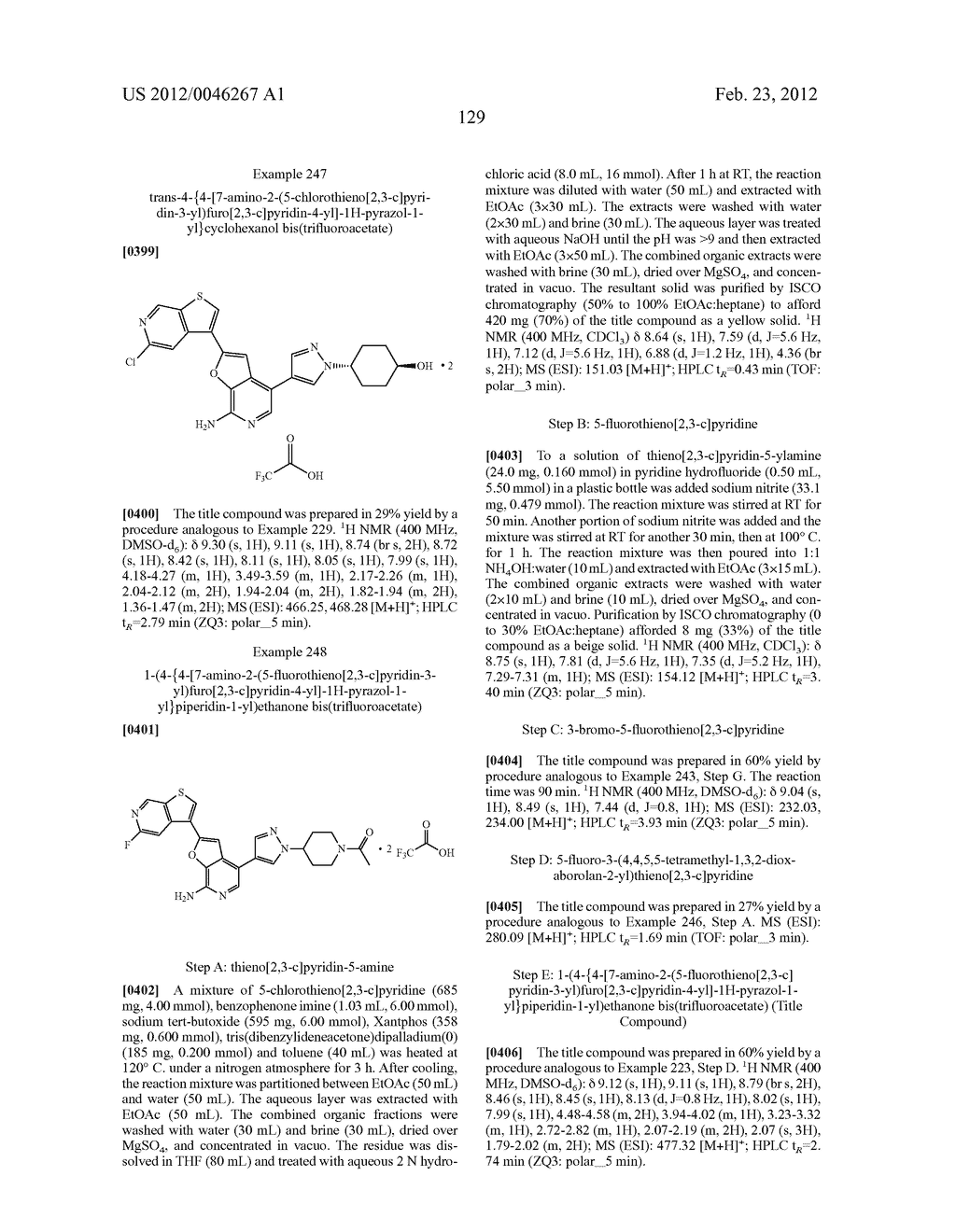 7-AMINOFUROPYRIDINE DERIVATIVES - diagram, schematic, and image 130