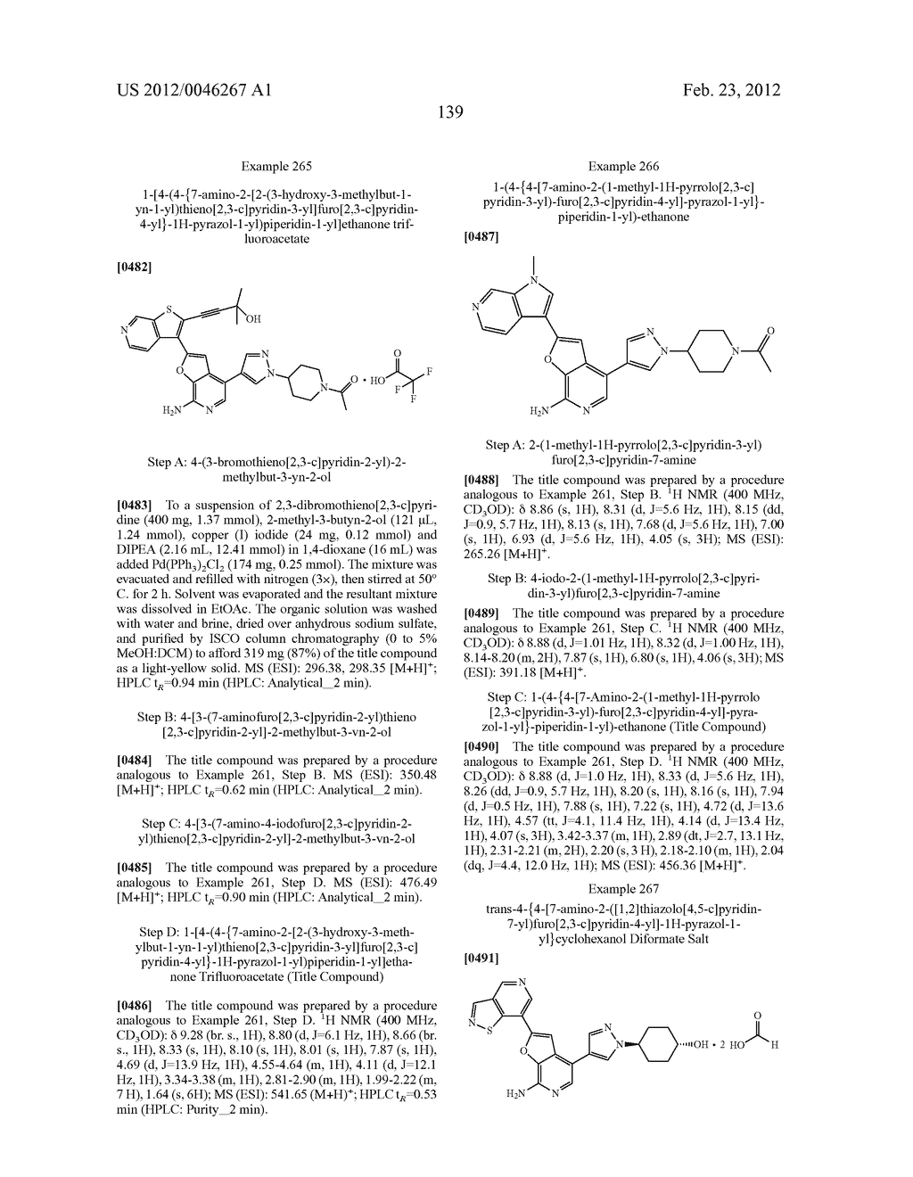 7-AMINOFUROPYRIDINE DERIVATIVES - diagram, schematic, and image 140