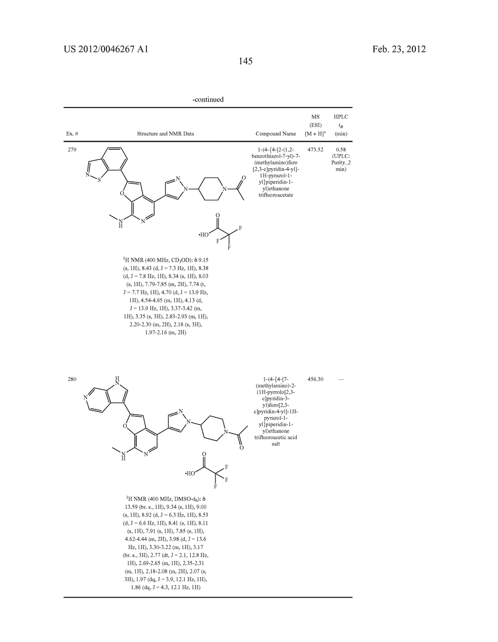 7-AMINOFUROPYRIDINE DERIVATIVES - diagram, schematic, and image 146