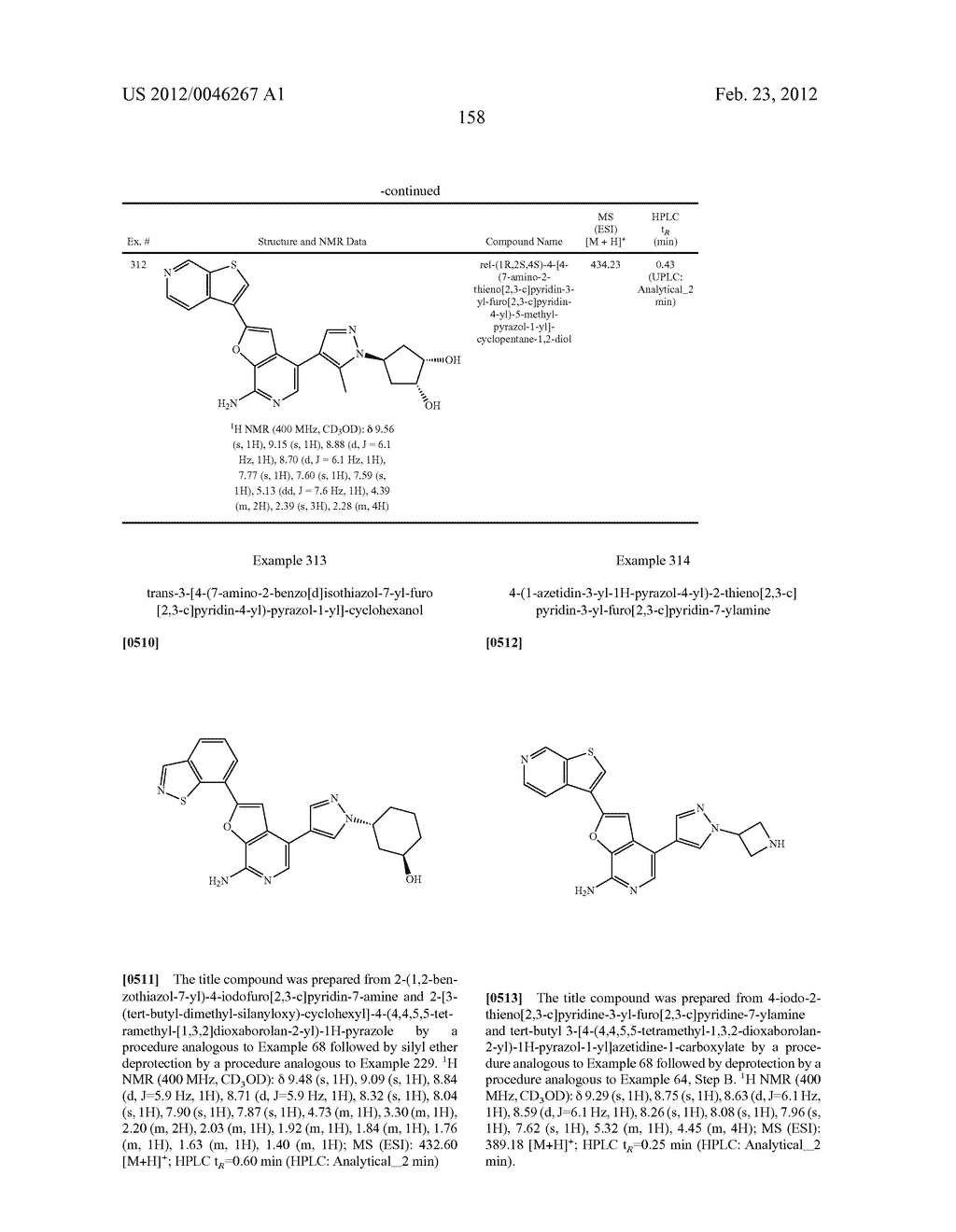 7-AMINOFUROPYRIDINE DERIVATIVES - diagram, schematic, and image 159