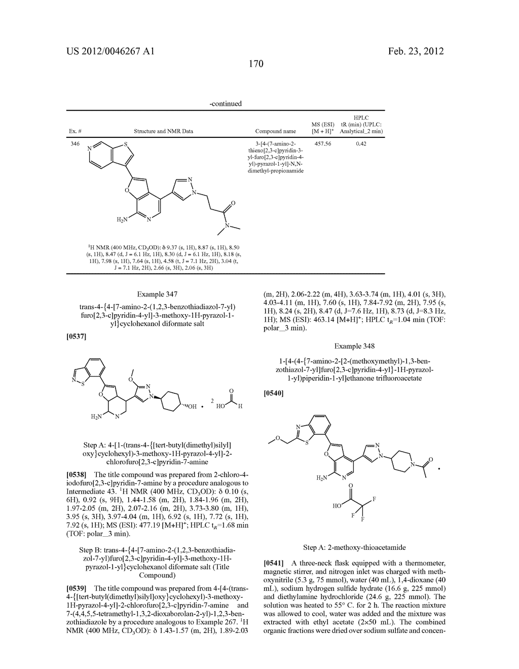 7-AMINOFUROPYRIDINE DERIVATIVES - diagram, schematic, and image 171