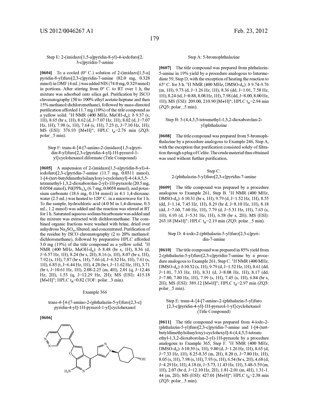 7-AMINOFUROPYRIDINE DERIVATIVES - diagram, schematic, and image 180