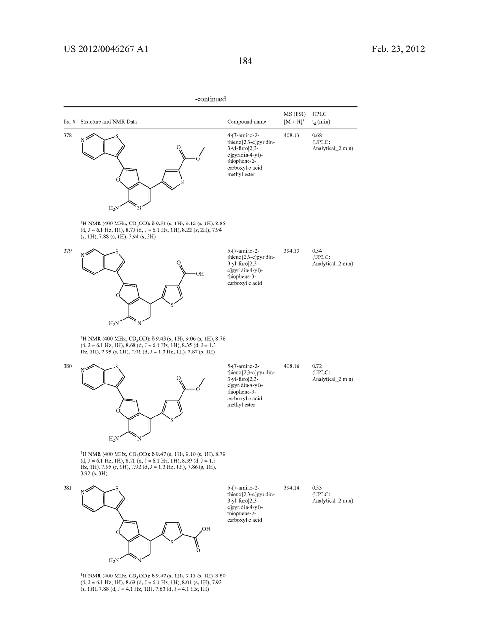 7-AMINOFUROPYRIDINE DERIVATIVES - diagram, schematic, and image 185