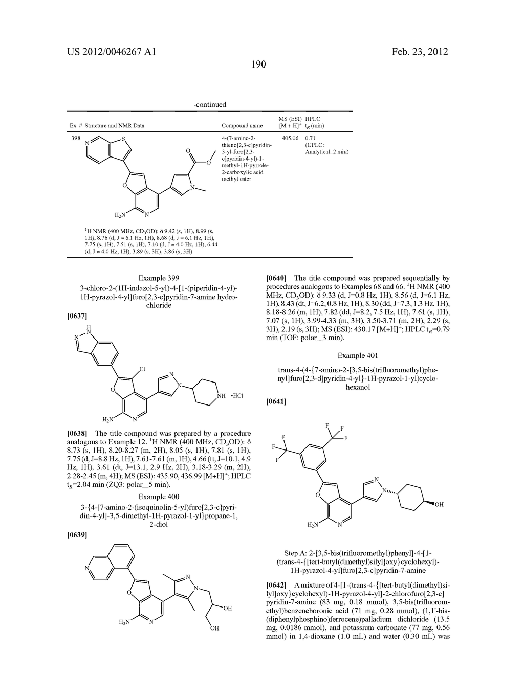 7-AMINOFUROPYRIDINE DERIVATIVES - diagram, schematic, and image 191