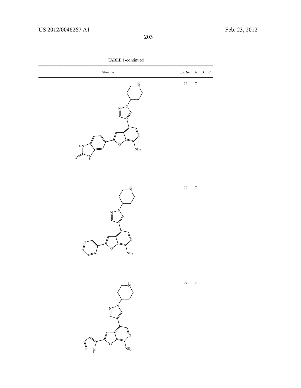 7-AMINOFUROPYRIDINE DERIVATIVES - diagram, schematic, and image 204