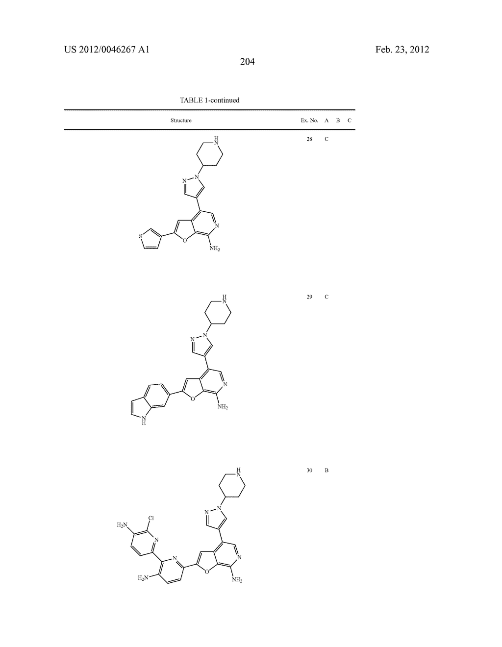 7-AMINOFUROPYRIDINE DERIVATIVES - diagram, schematic, and image 205