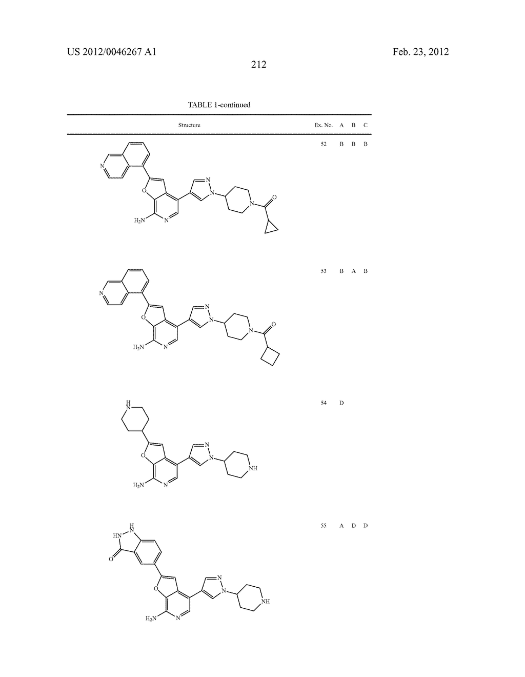 7-AMINOFUROPYRIDINE DERIVATIVES - diagram, schematic, and image 213