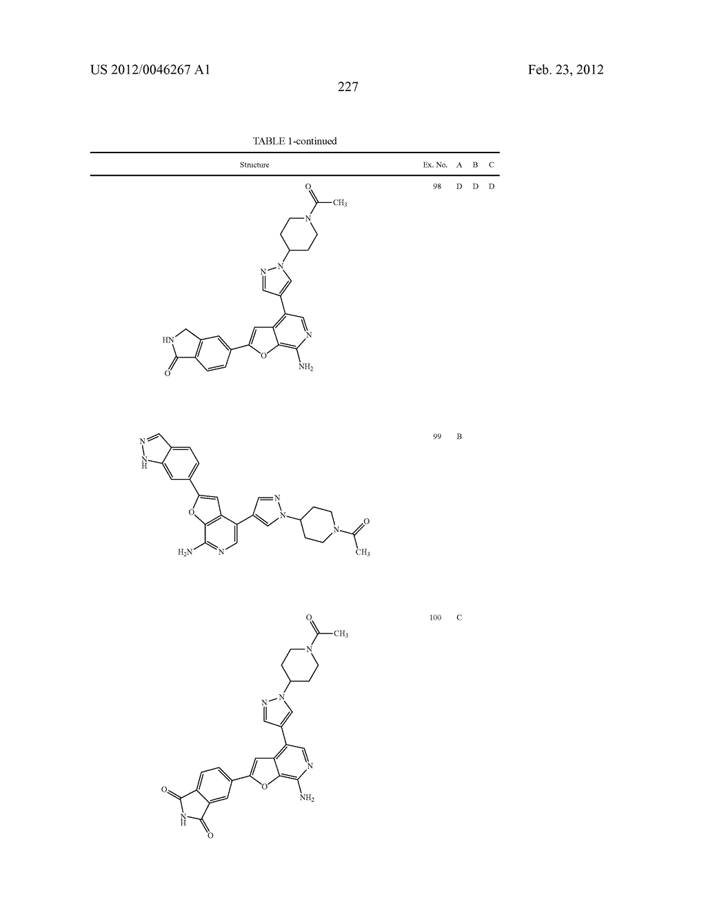 7-AMINOFUROPYRIDINE DERIVATIVES - diagram, schematic, and image 228