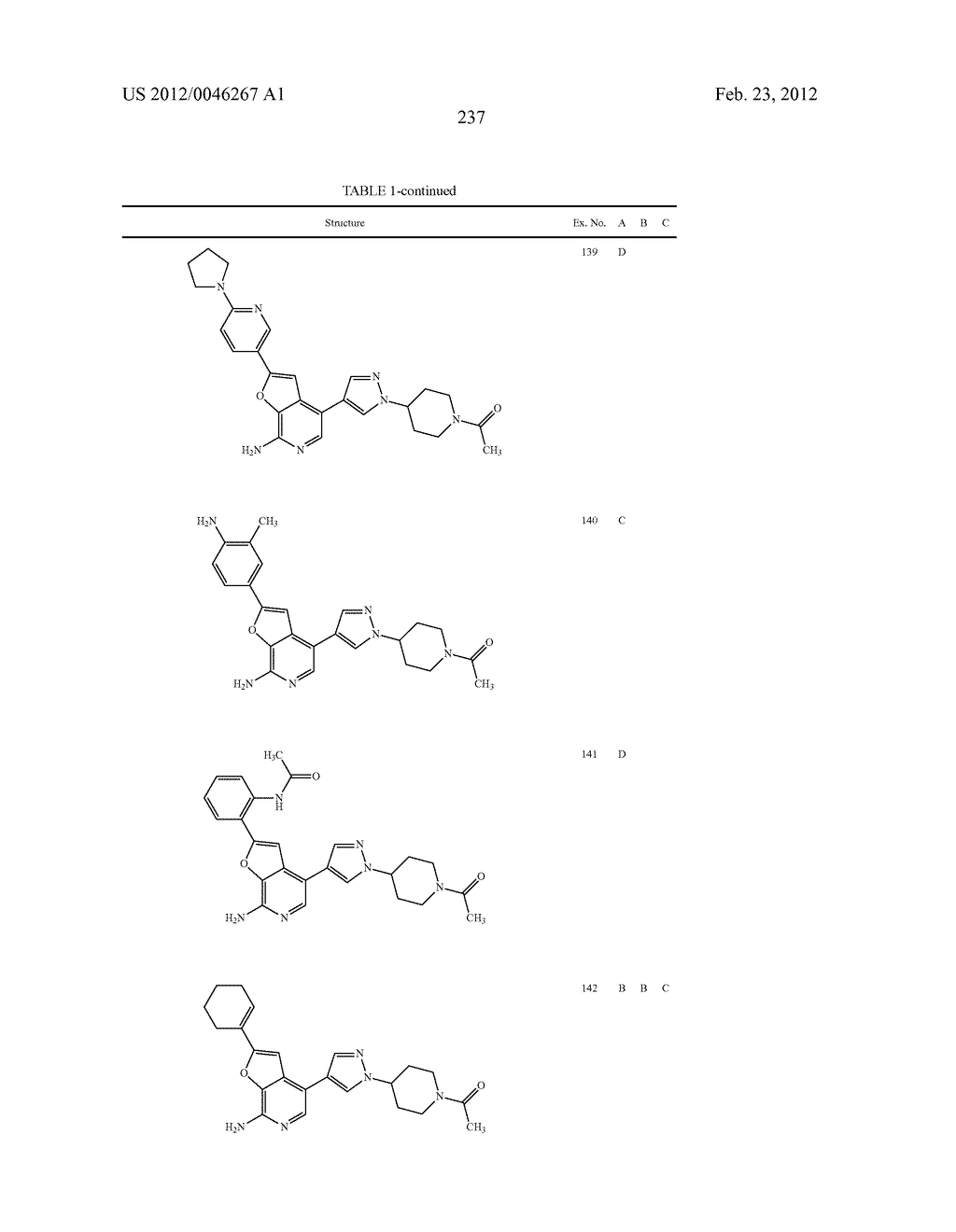 7-AMINOFUROPYRIDINE DERIVATIVES - diagram, schematic, and image 238