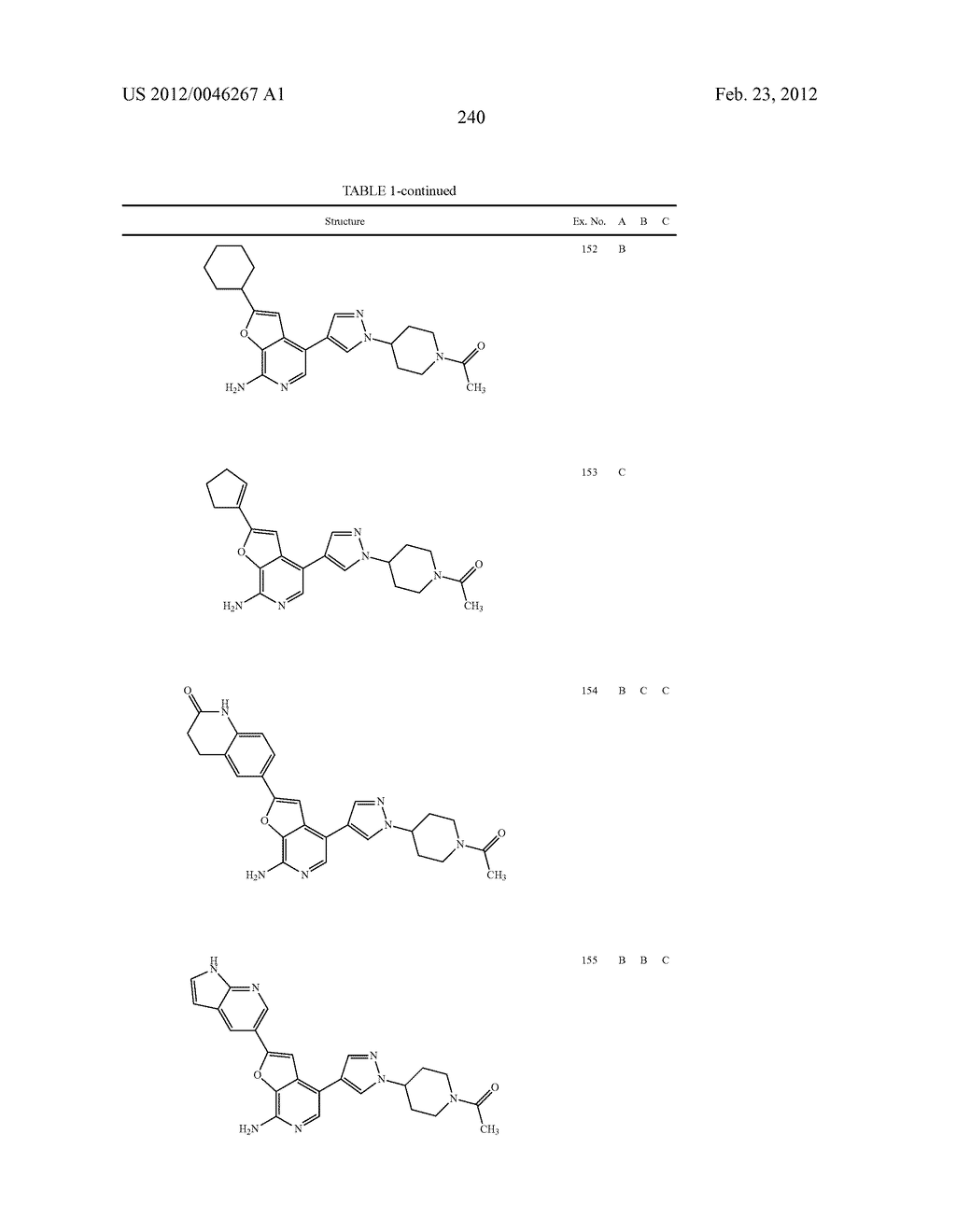 7-AMINOFUROPYRIDINE DERIVATIVES - diagram, schematic, and image 241