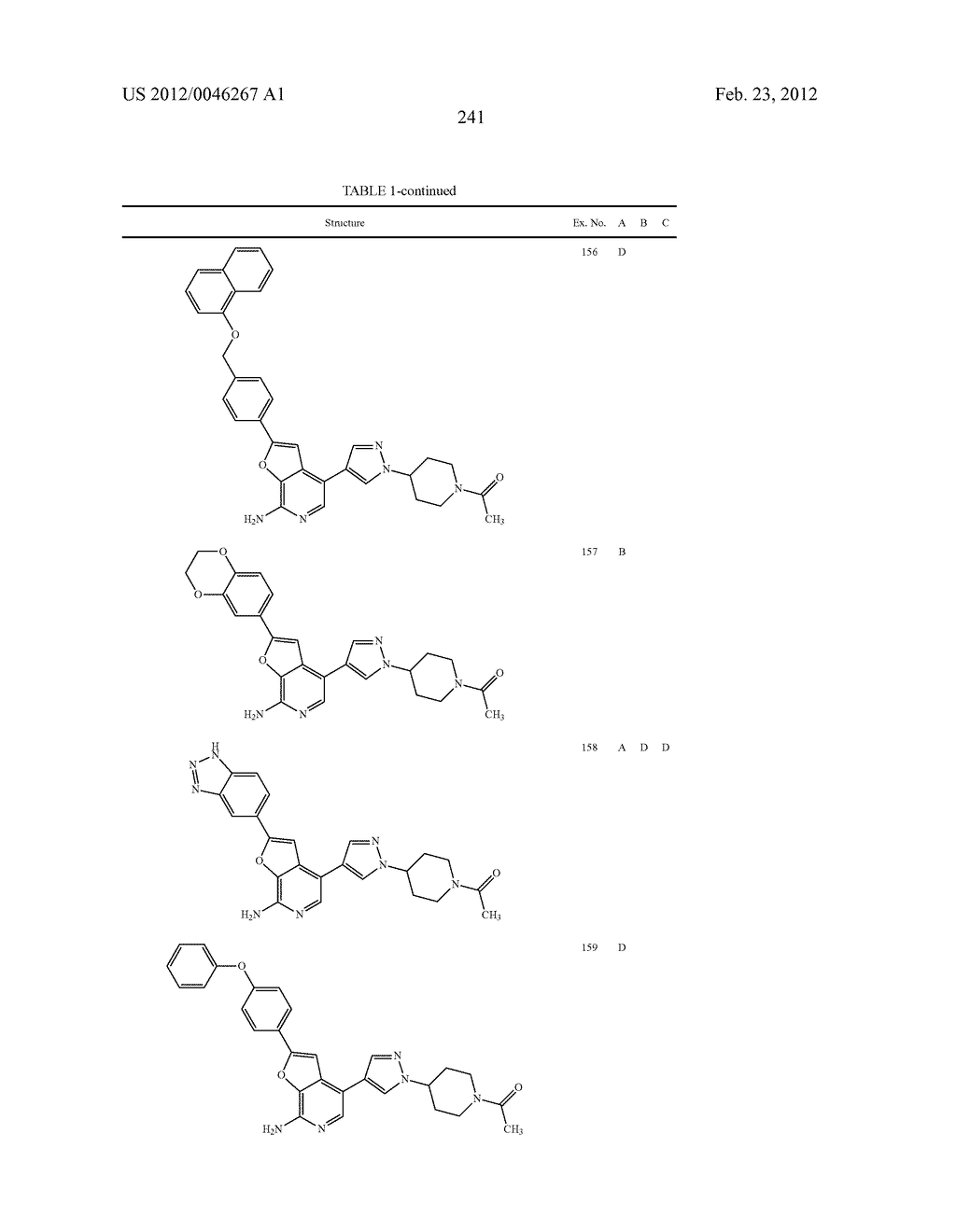 7-AMINOFUROPYRIDINE DERIVATIVES - diagram, schematic, and image 242