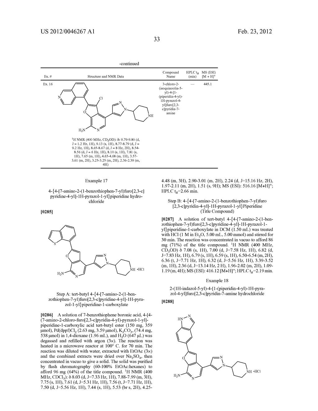 7-AMINOFUROPYRIDINE DERIVATIVES - diagram, schematic, and image 34