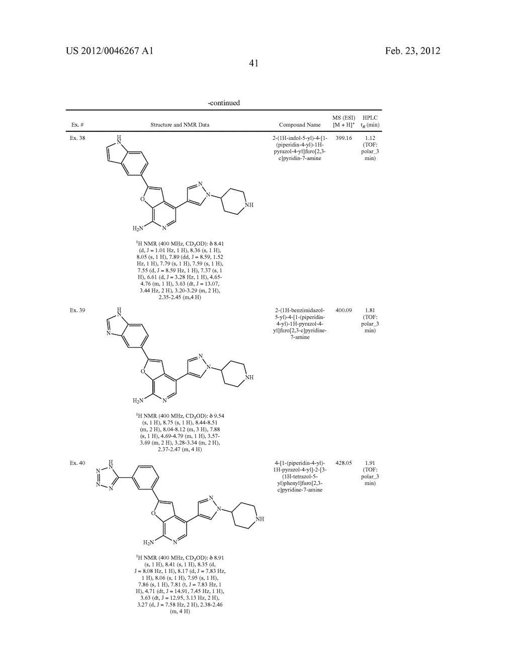 7-AMINOFUROPYRIDINE DERIVATIVES - diagram, schematic, and image 42