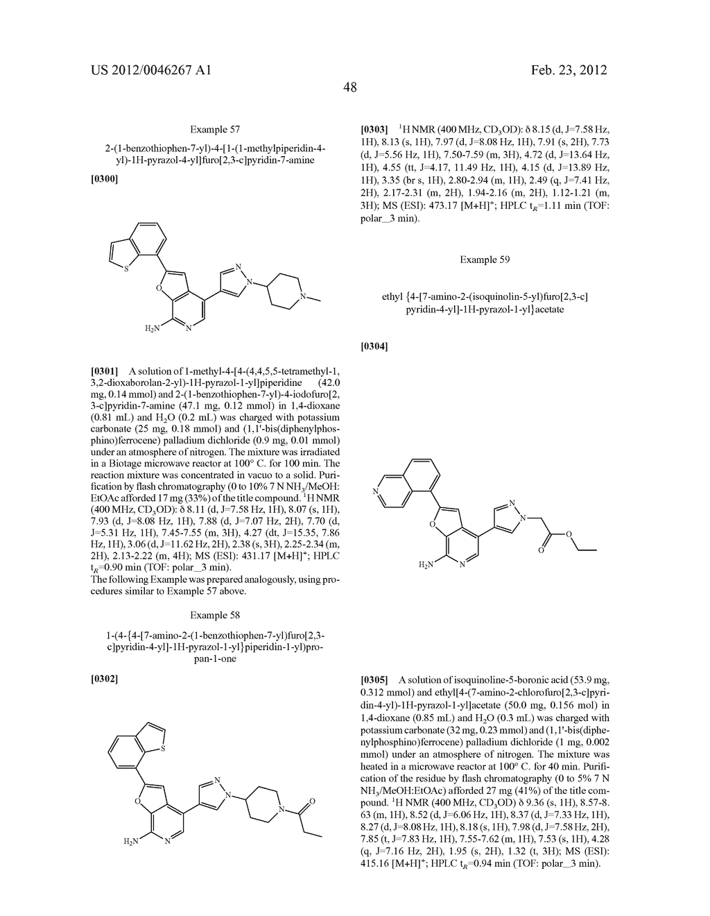 7-AMINOFUROPYRIDINE DERIVATIVES - diagram, schematic, and image 49