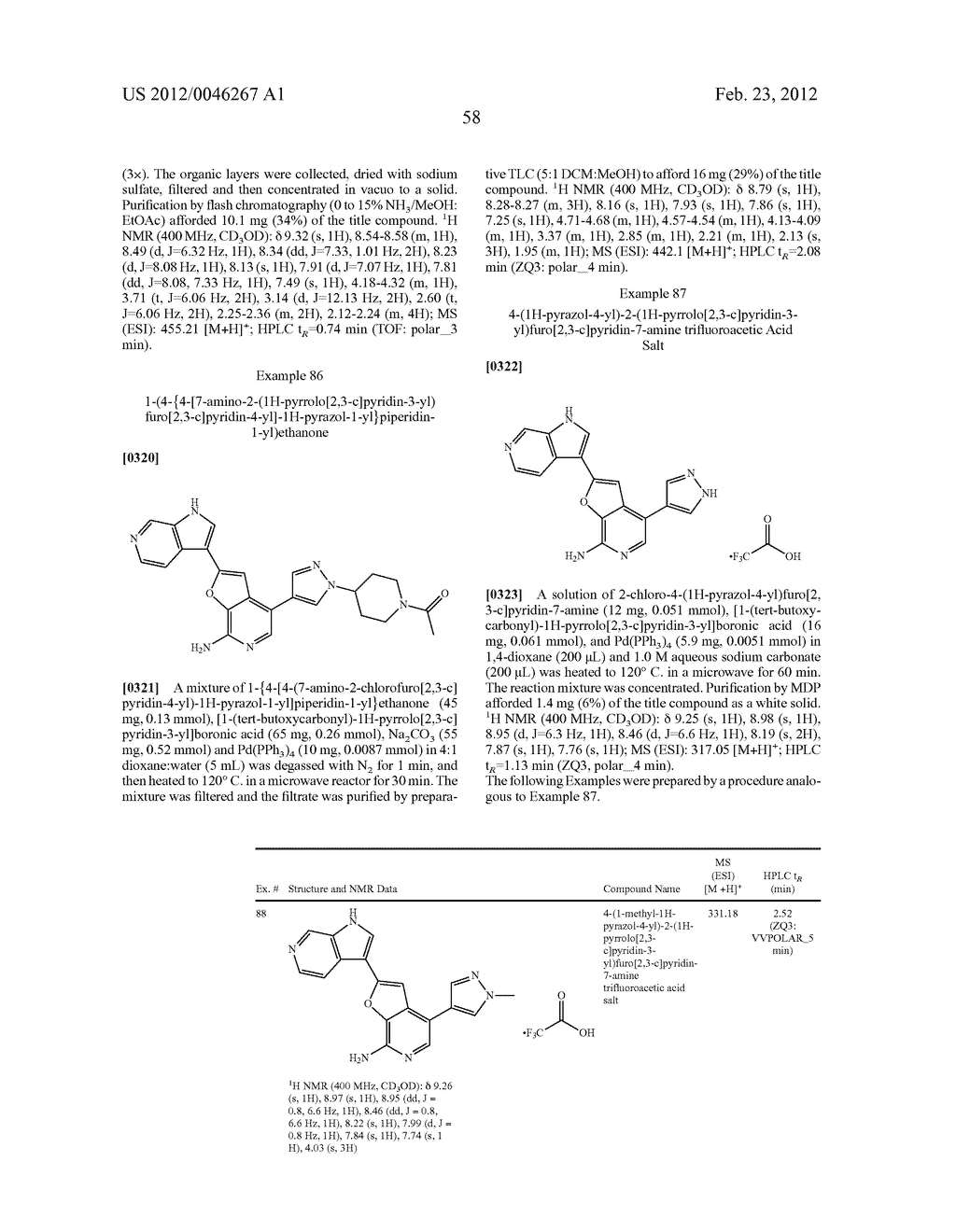 7-AMINOFUROPYRIDINE DERIVATIVES - diagram, schematic, and image 59