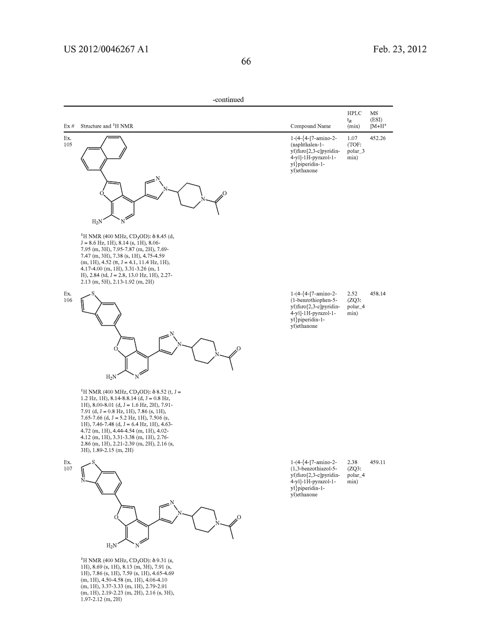 7-AMINOFUROPYRIDINE DERIVATIVES - diagram, schematic, and image 67