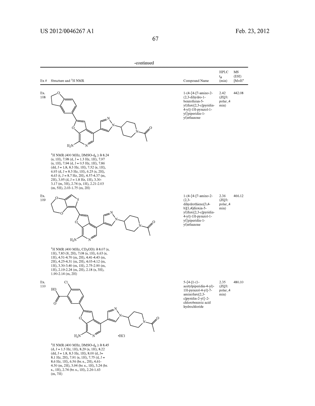 7-AMINOFUROPYRIDINE DERIVATIVES - diagram, schematic, and image 68