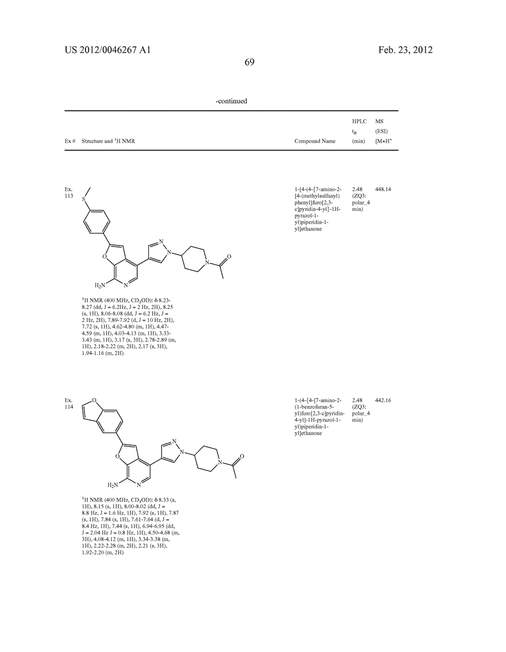 7-AMINOFUROPYRIDINE DERIVATIVES - diagram, schematic, and image 70