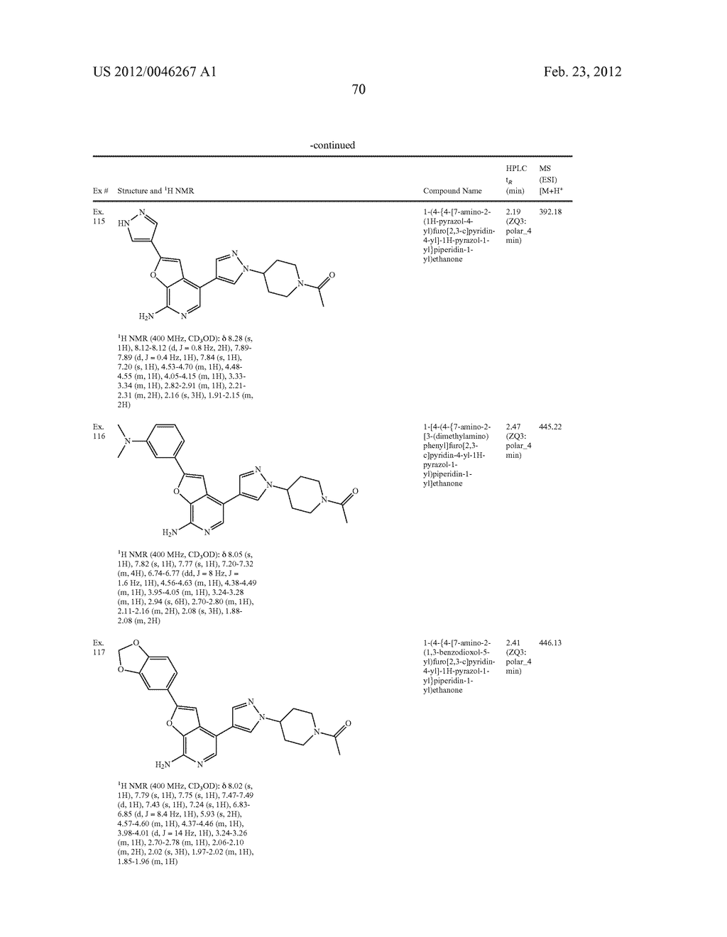 7-AMINOFUROPYRIDINE DERIVATIVES - diagram, schematic, and image 71