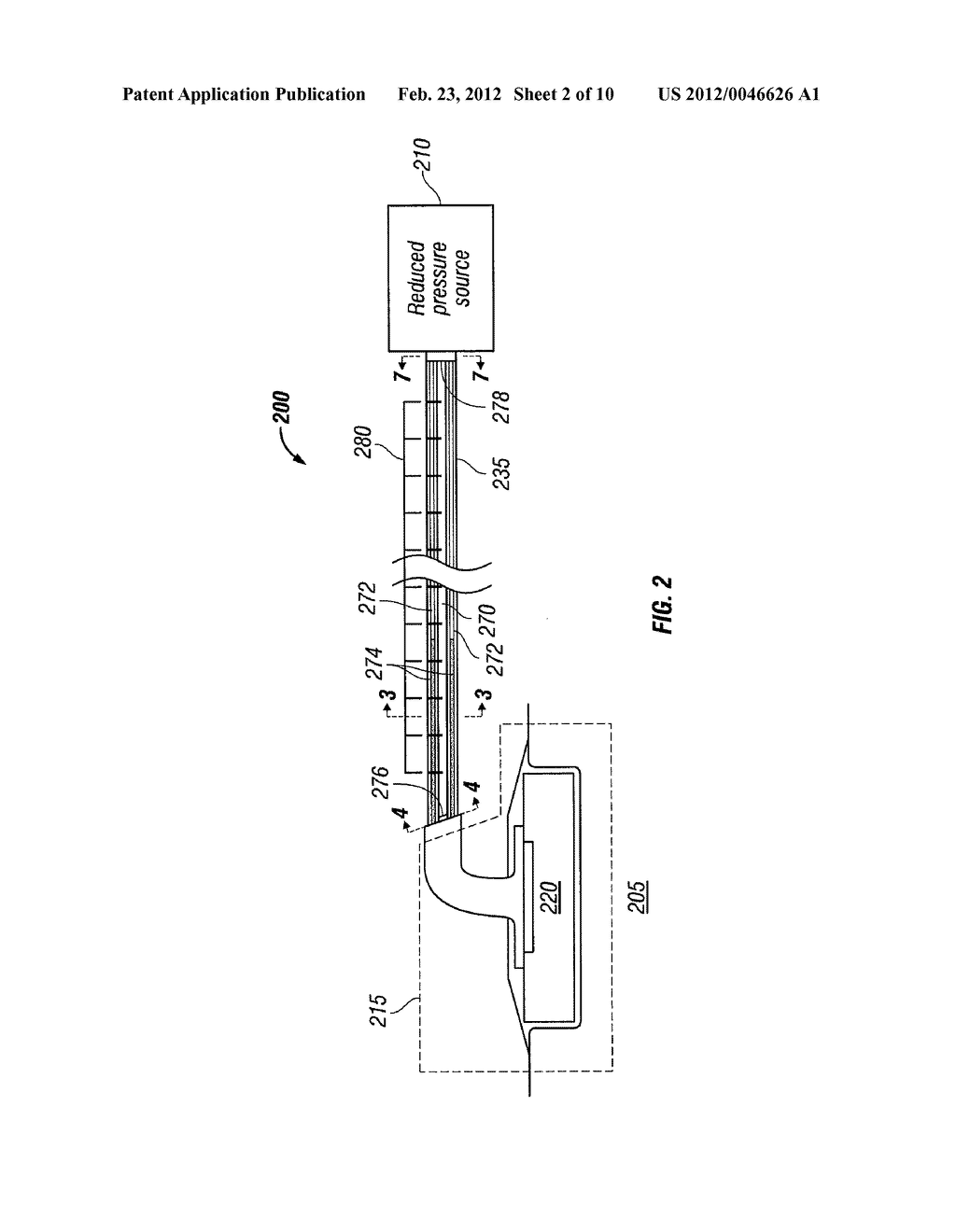 APPARATUS AND METHOD FOR ADMINISTERING REDUCED PRESSURE TREATMENT TO A     TISSUE SITE - diagram, schematic, and image 03