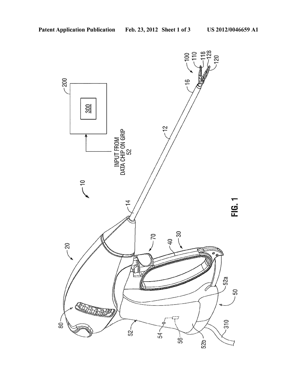 Surgical Instrument Configured for Use with Interchangeable Hand Grips - diagram, schematic, and image 02