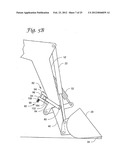 IMPLEMENT WITH LINKAGE ASSEMBLY AND WORK ASSEMBLY WHEREIN WORK ASSEMBLY     HAS DYNAMIC SKID SHOE AND A SCRAPING EDGE diagram and image