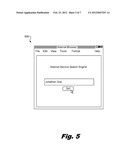 Online Location Sharing Through an Internet Service Search Engine diagram and image