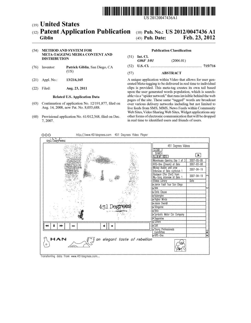 METHOD AND SYSTEM FOR META-TAGGING MEDIA CONTENT AND DISTRIBUTION - diagram, schematic, and image 01